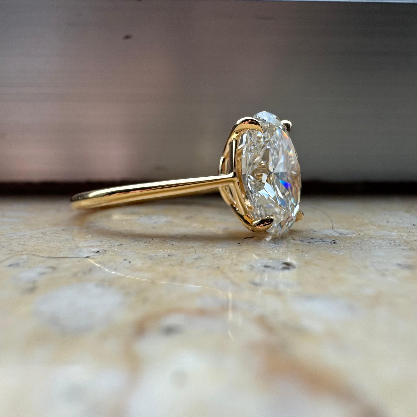 3ct Oval Diamond Ring