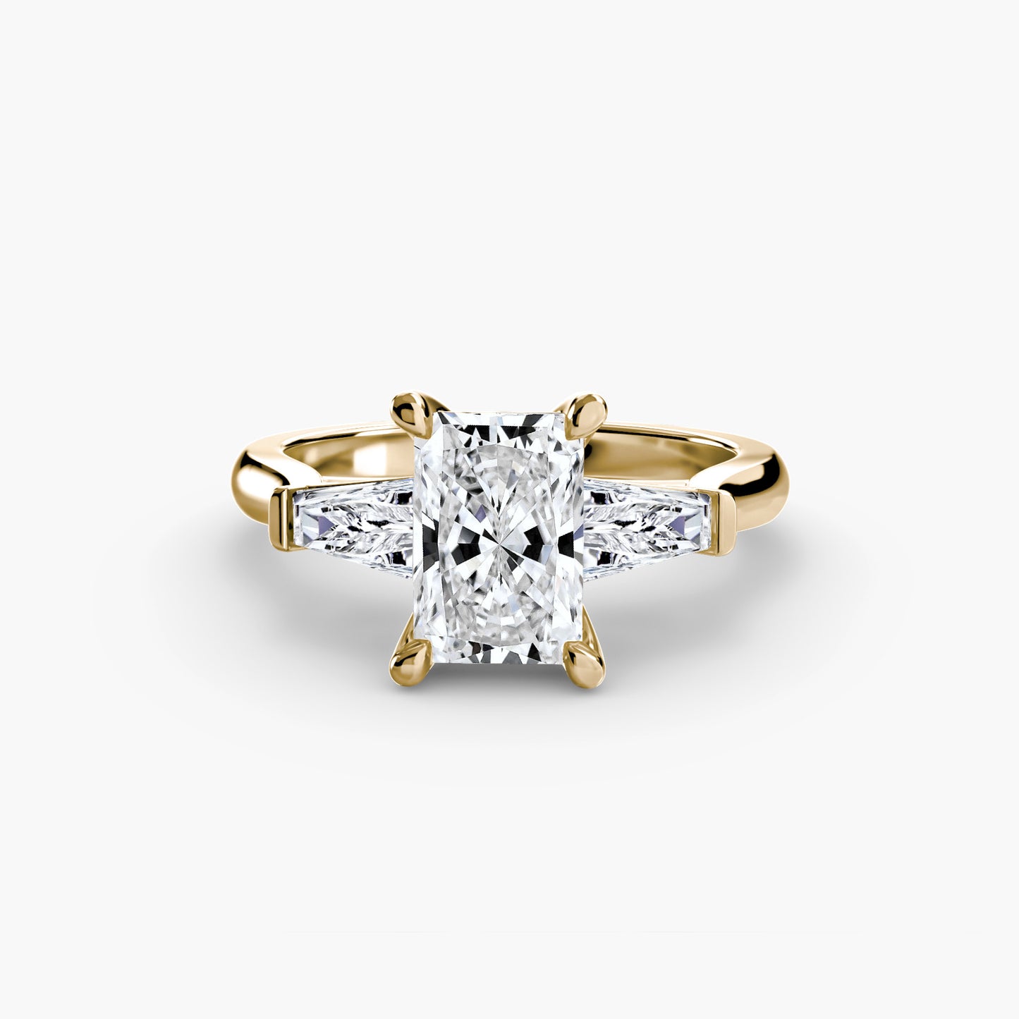Three-Stone Ring (Baguette Side Stones) 2