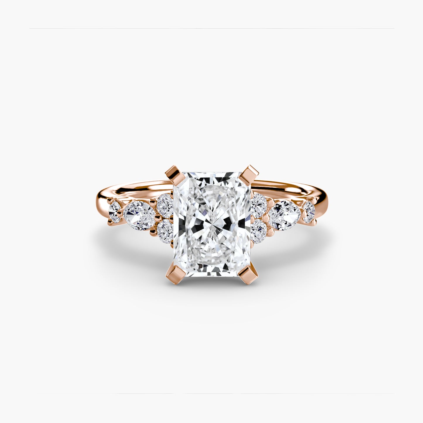 The Floral Accent Solitaire