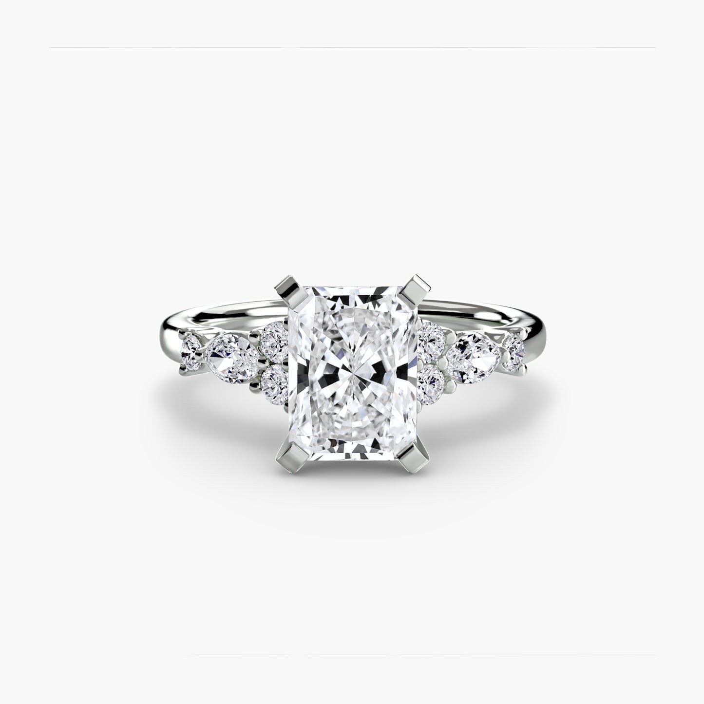 The Floral Accent Solitaire