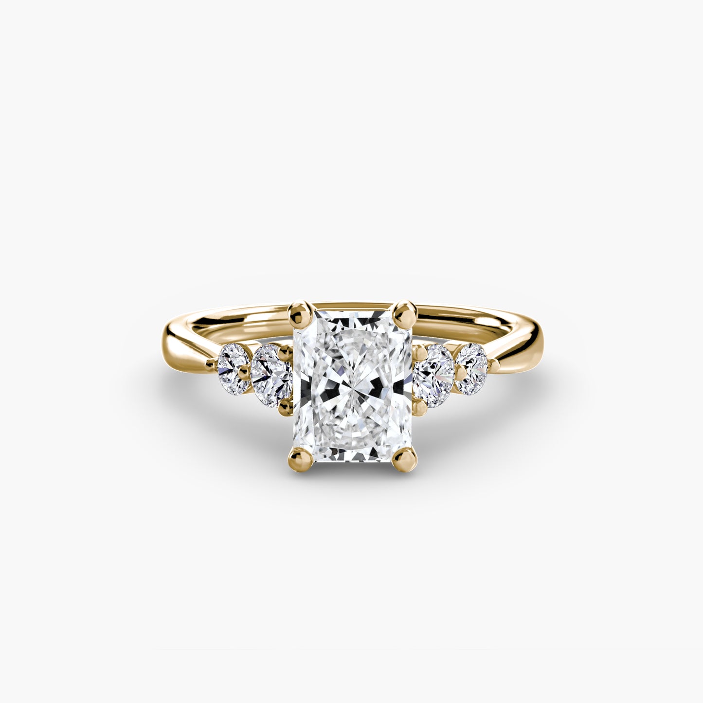 Solitaire with Shoulder Accents 2